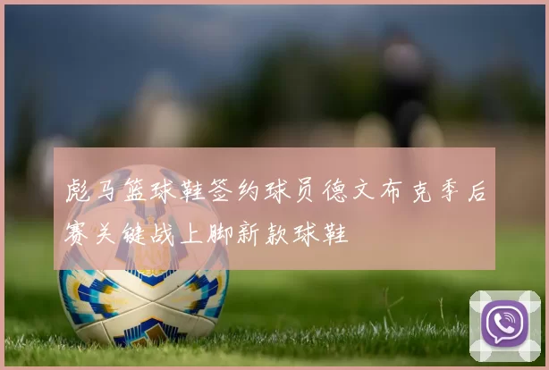 彪马篮球鞋签约球员德文布克季后赛关键战上脚新款球鞋